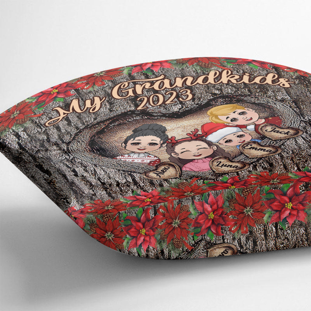 Mes petits-enfants - Coussin décoratif personnalisé pour grand-mère