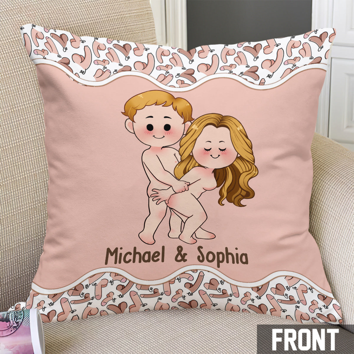 Best Decision Ever - Personalized Couple Throw Pillow