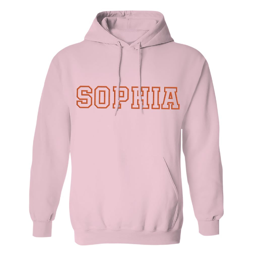 Sweat à capuche brodé personnalisé pour frère/sœur - Nom personnalisé