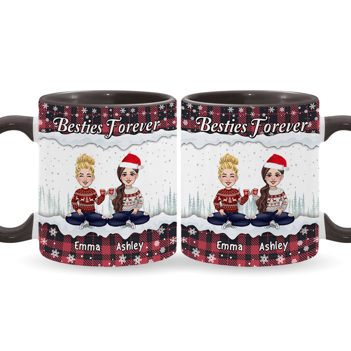 Meilleures amies pour toujours - Mug personnalisé « Meilleure amie »