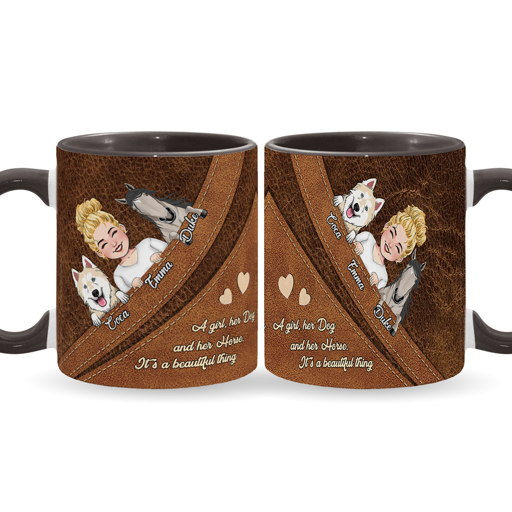 Quelle belle chose ! - Mug personnalisé avec motif cheval