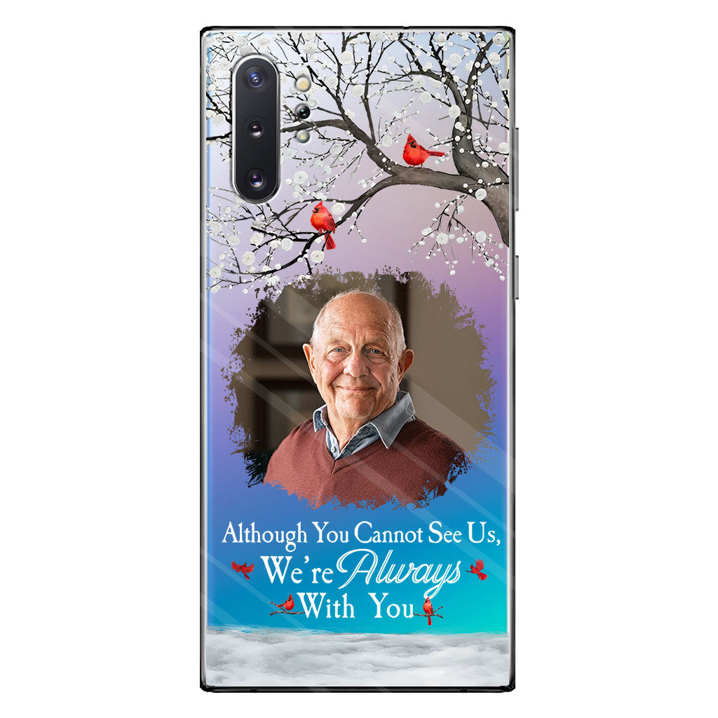Je suis toujours avec toi - Coque de téléphone transparente personnalisée en hommage à un être cher