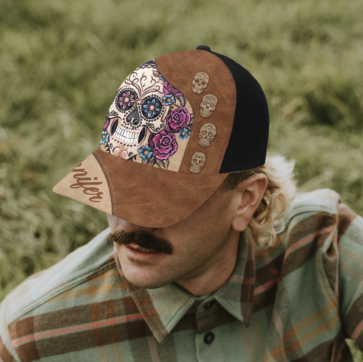 Casquette trucker personnalisée Love Skulls