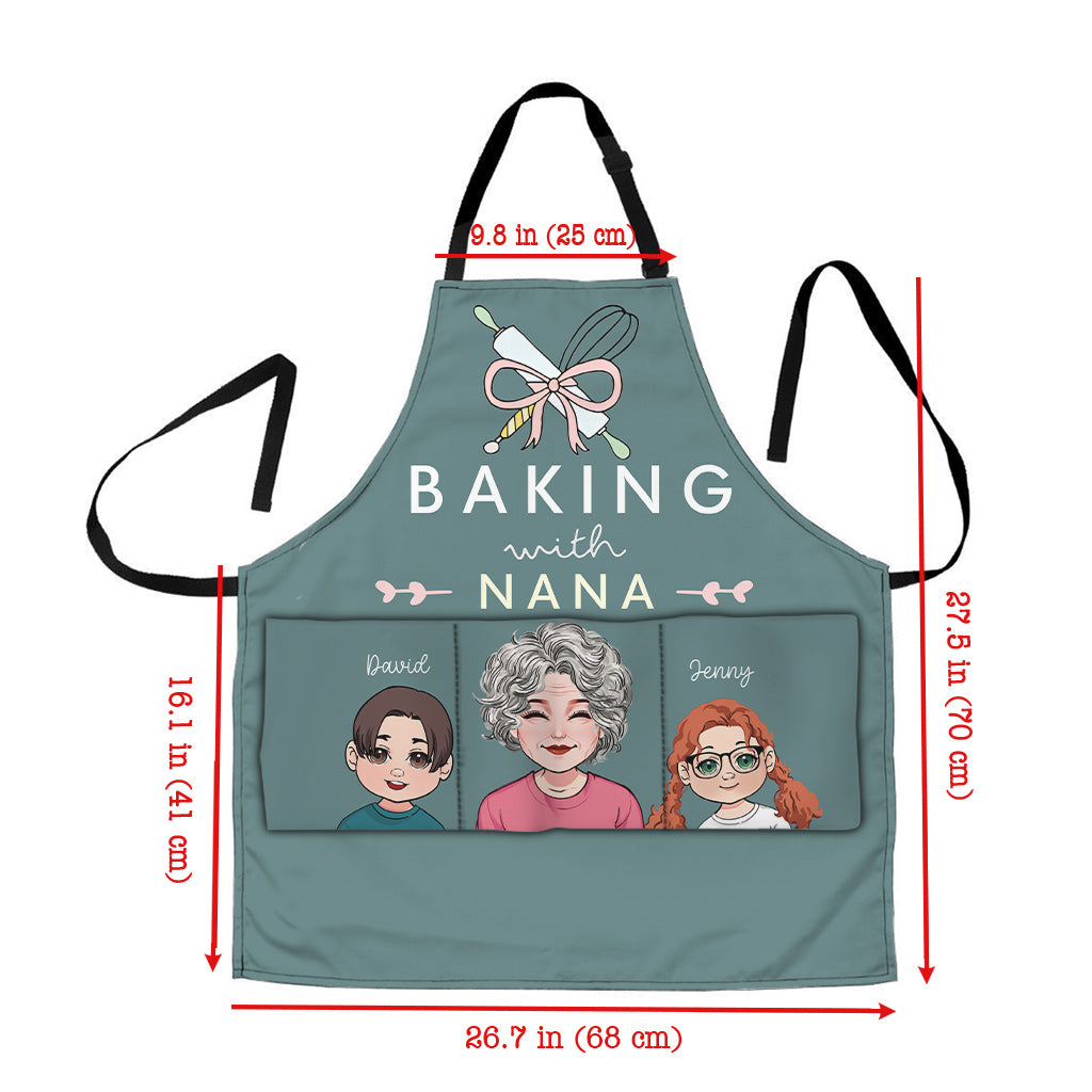 Baking With Grandma - Personalized Grandma Apron