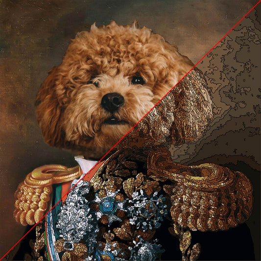 Royal Pets - Personalized Dog Paint By Numbers Kit