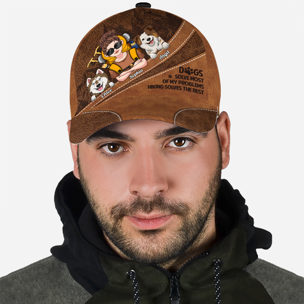Hiking And Dogs - Personalized Hiking Classic Cap