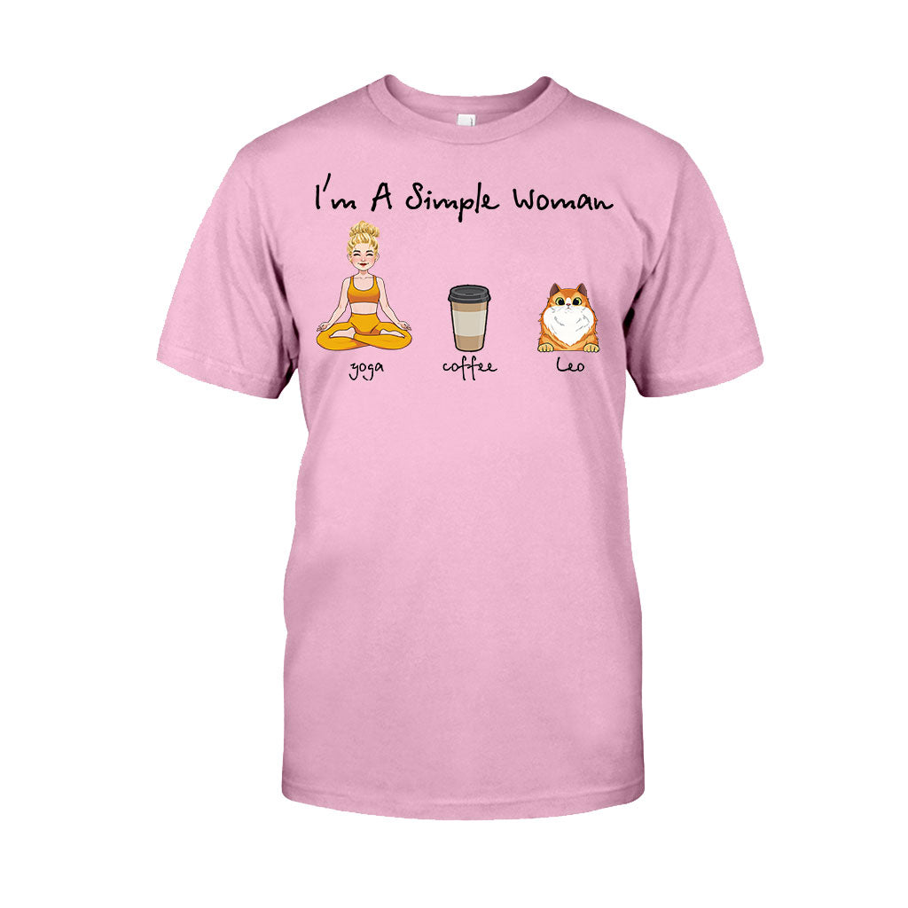 Je suis une femme simple - T-shirt et sweat à capuche de yoga personnalisés