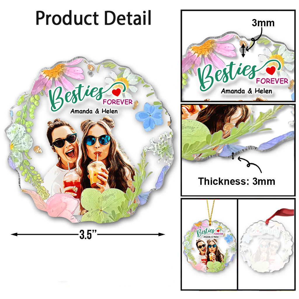 Meilleures amies pour toujours - Ornement personnalisé pour meilleures amies