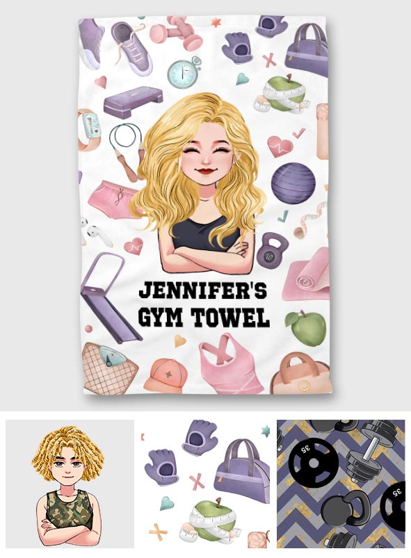 Serviette de gym - Serviette de fitness personnalisée