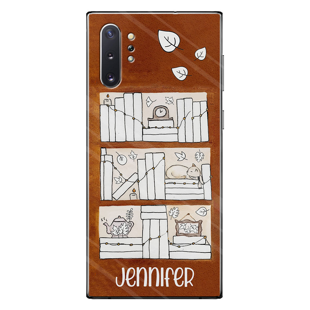 Étui de téléphone personnalisé avec suivi de lecture des quatre saisons - Étui-livre