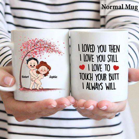 Je t'aimais alors - Mug personnalisé pour couple
