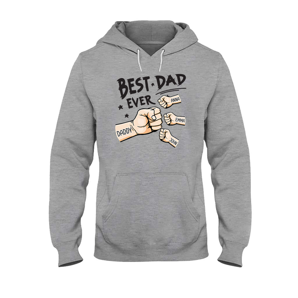 Meilleur papa du monde - T-shirt et sweat à capuche personnalisés pour papa