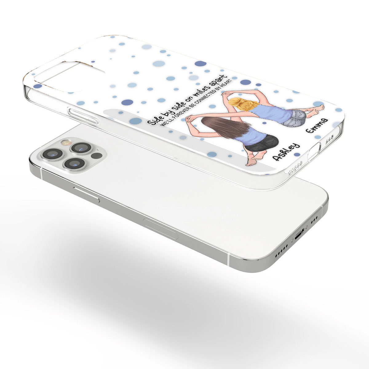Meilleure amie pour toujours - Cadeau pour sa meilleure amie - Coque de téléphone transparente personnalisée