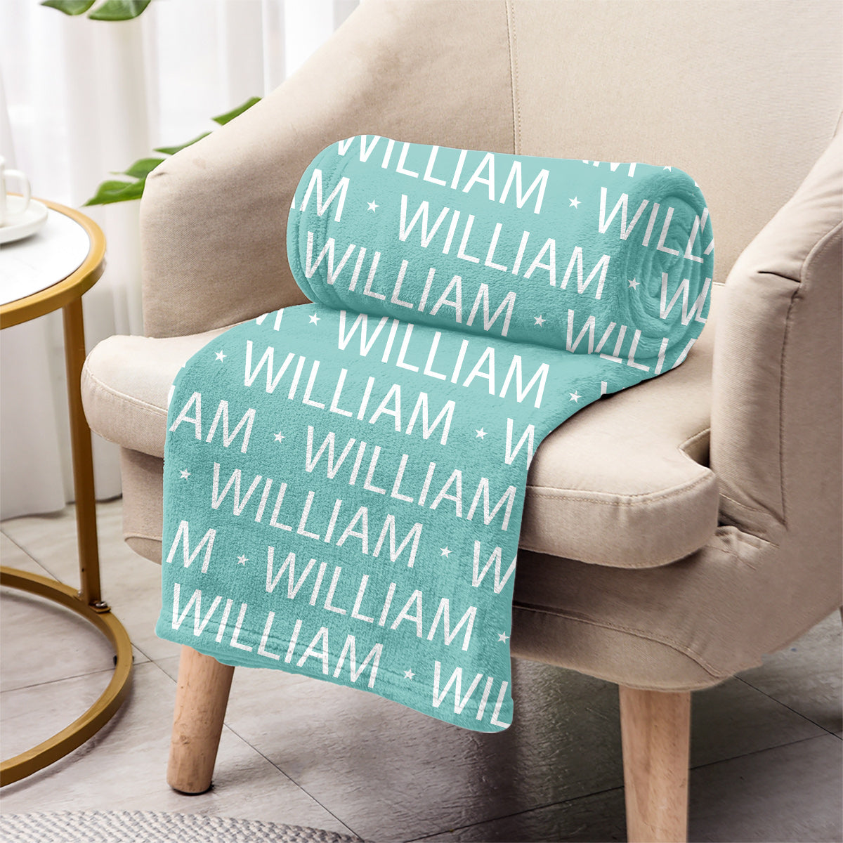 Couverture personnalisée avec nom - Cadeau pour petit-fils