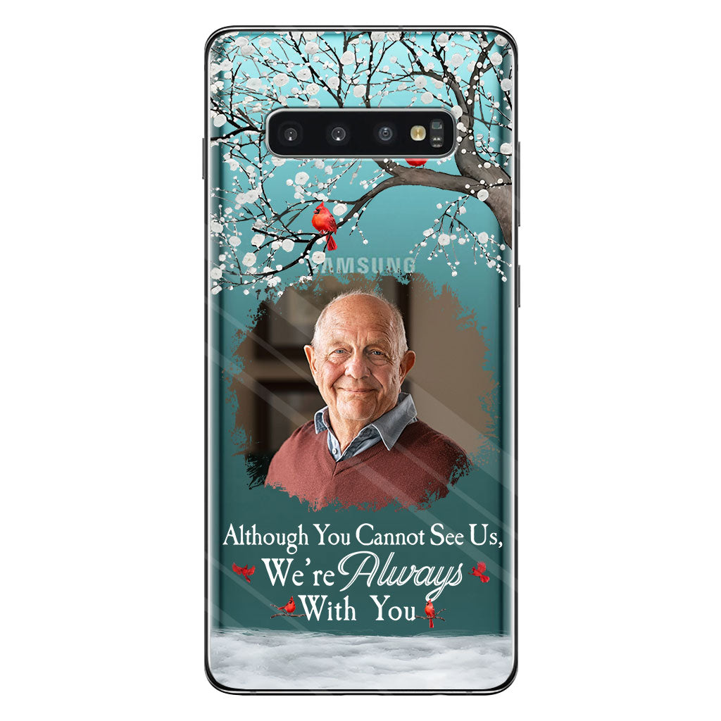 Je suis toujours avec toi - Coque de téléphone transparente personnalisée en hommage à un être cher