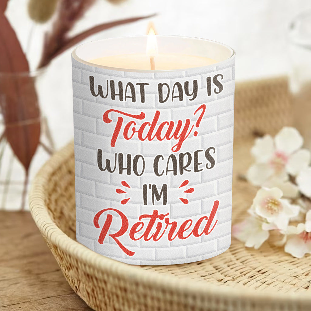 What Day Is Today - Personalized Retired Candle With Wooden Lid