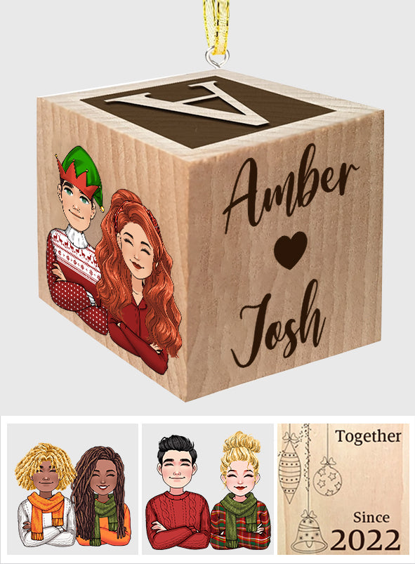 All I Want For Christmas Is You Block Ornament - gift for girlfriend, boyfriend, wife, husband - Personalized Block Ornament