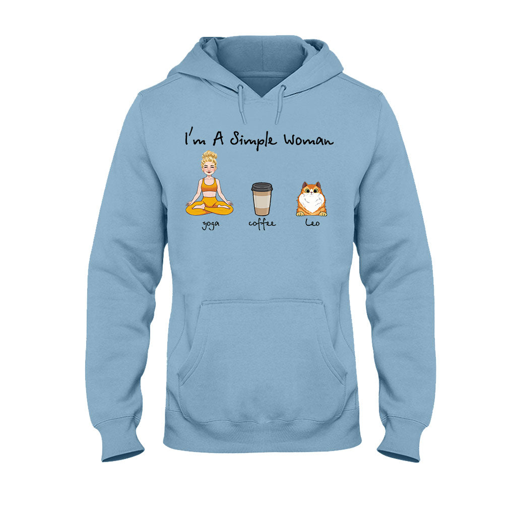 Je suis une femme simple - T-shirt et sweat à capuche de yoga personnalisés