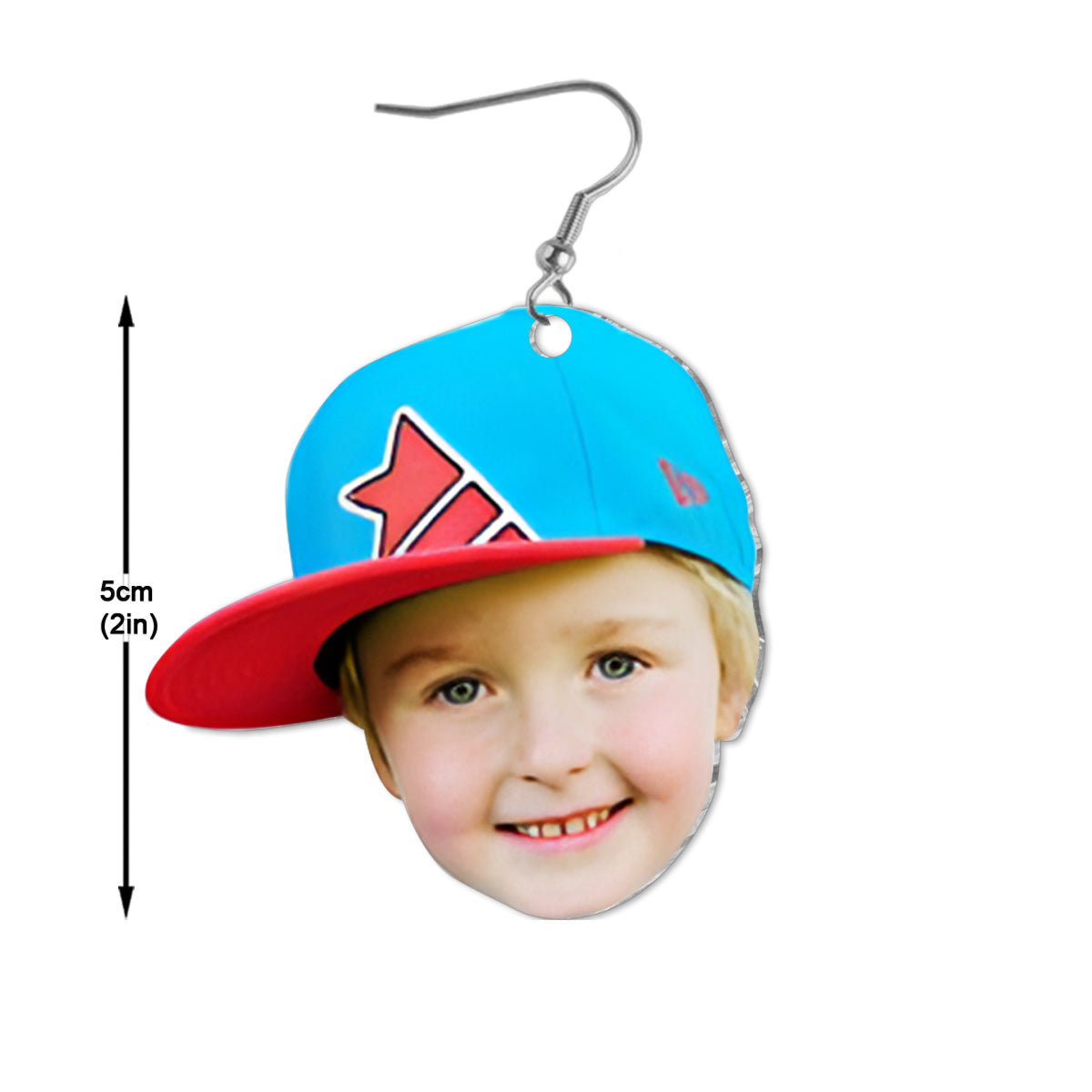 Boucles d'oreilles photo personnalisées - Cadeau pour maman - Boucles d'oreilles personnalisées