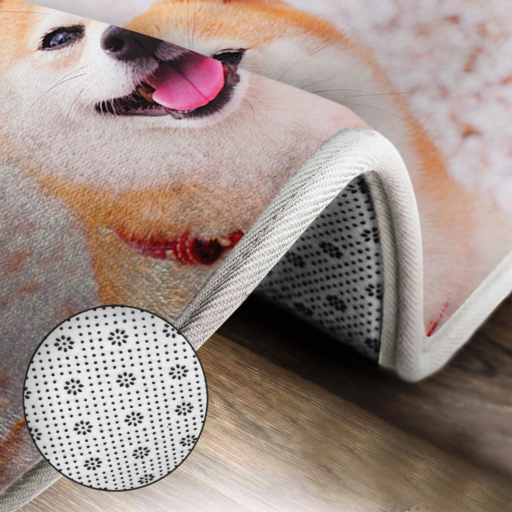 Ensemble de tapis de bain personnalisés pour chien avec photo de votre animal de compagnie