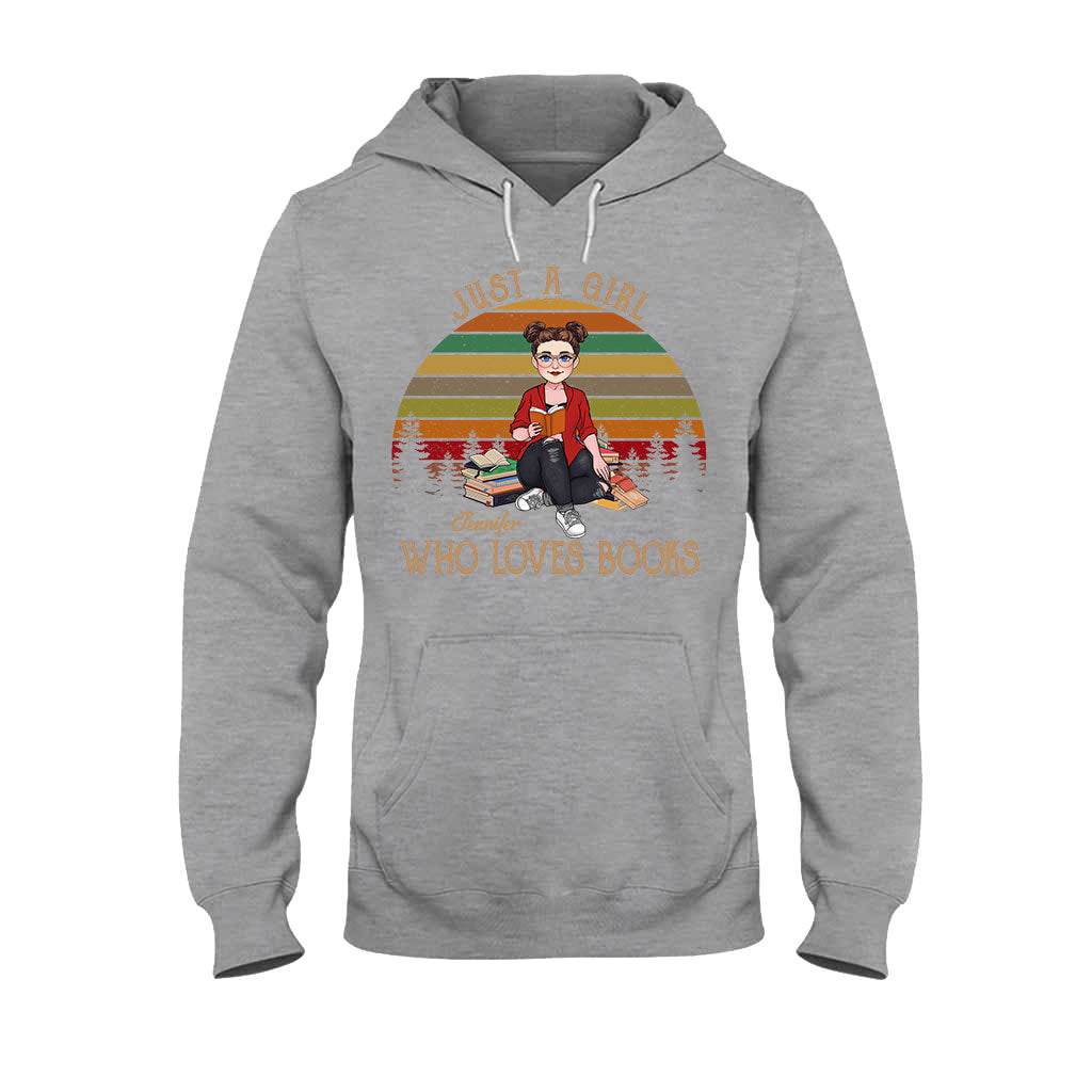 Juste une fille qui aime les livres - T-shirt et sweat à capuche personnalisés « Juste une fille qui aime les livres »