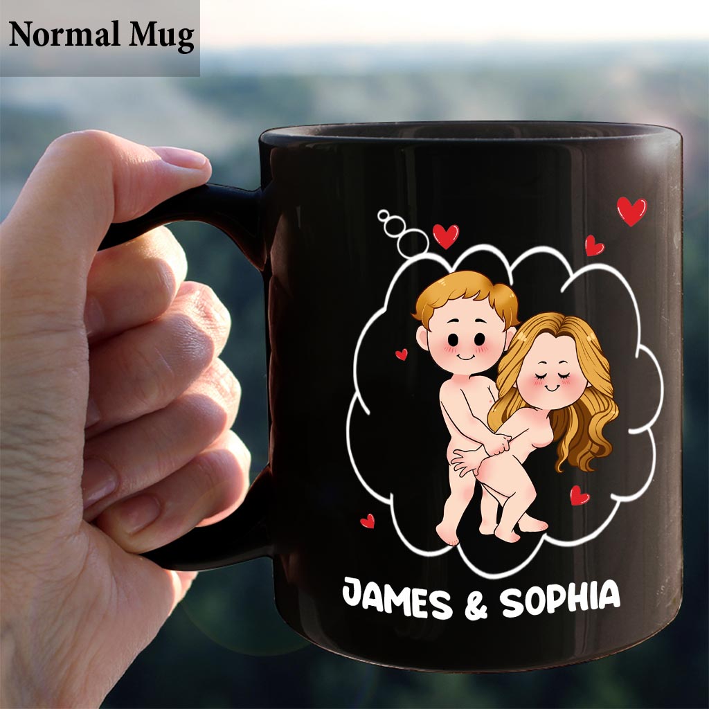 Je t'ai déshabillé trois fois - Mug personnalisé pour couple