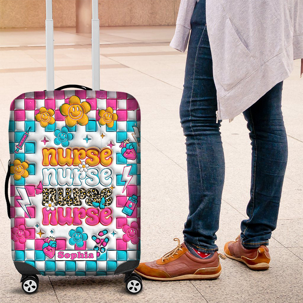 La vie d'infirmière - Cadeau pour maman, elle, épouse, petite amie, amie - Housse de valise personnalisée