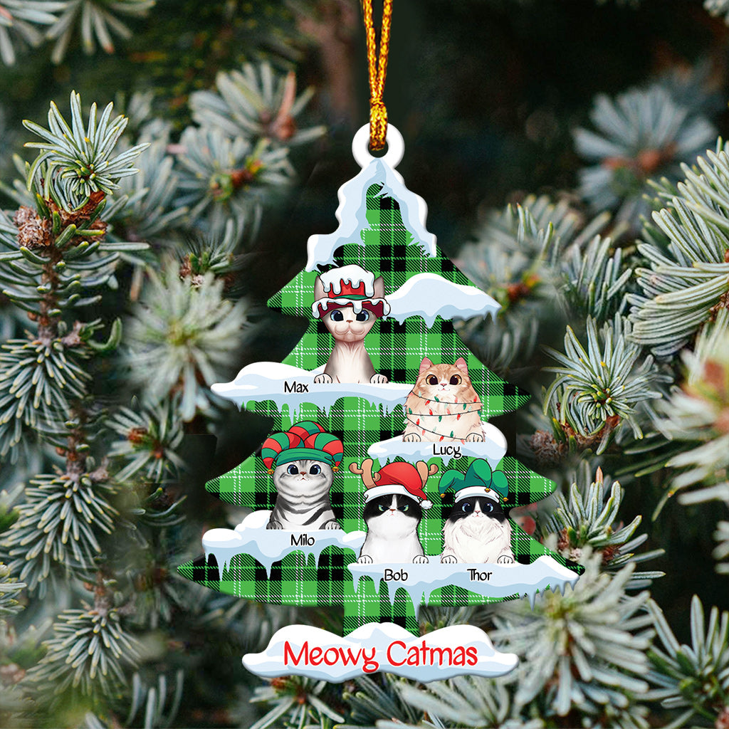 Miaou Chatmas - Ornement de chat personnalisé