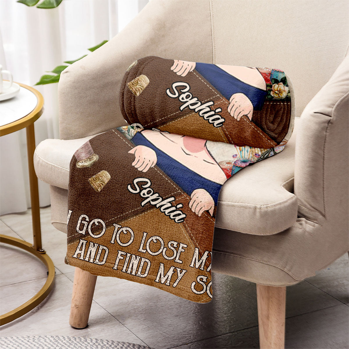 Et me voilà partie à l'atelier de couture ! - Couverture de couture personnalisée