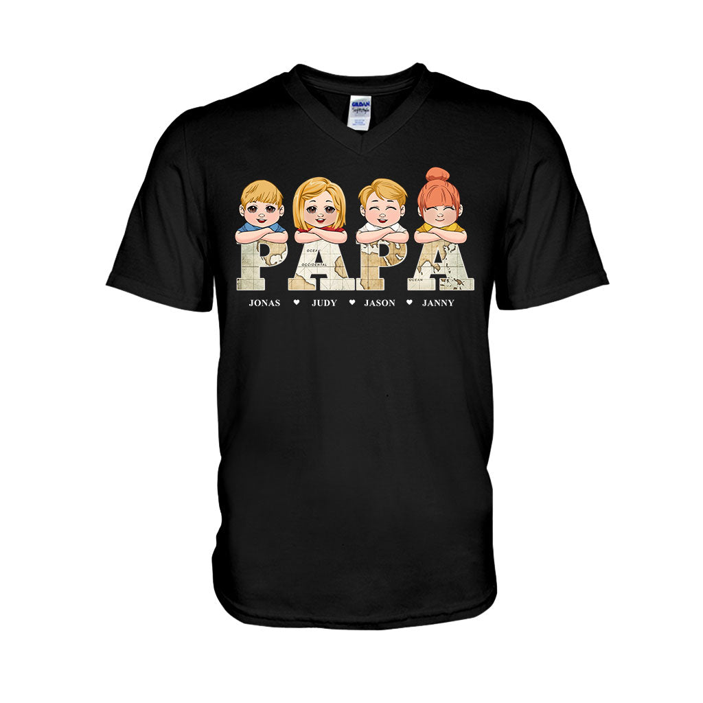 Titre de carte vintage - T-shirt et sweat à capuche personnalisés pour papa