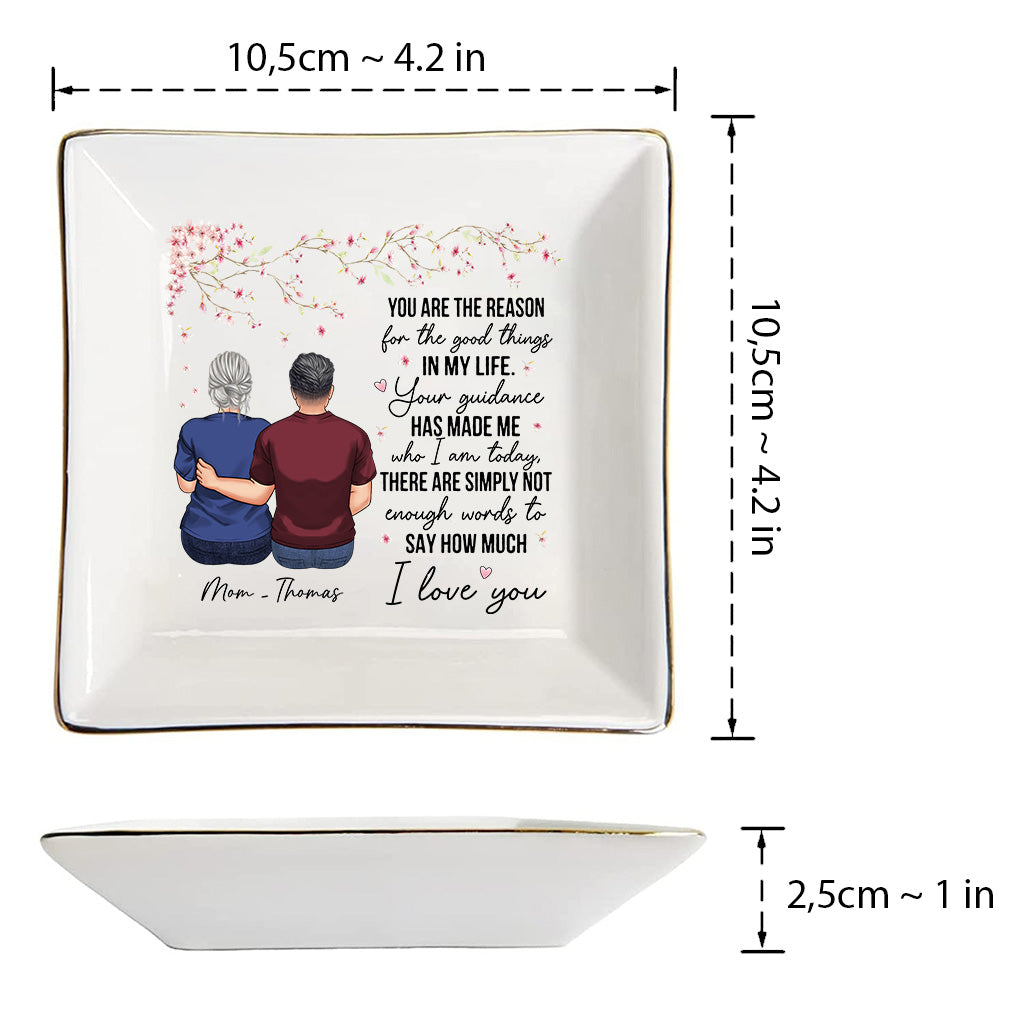 Tu es la raison - Cadeau pour maman, grand-mère - Porte-bijoux personnalisé