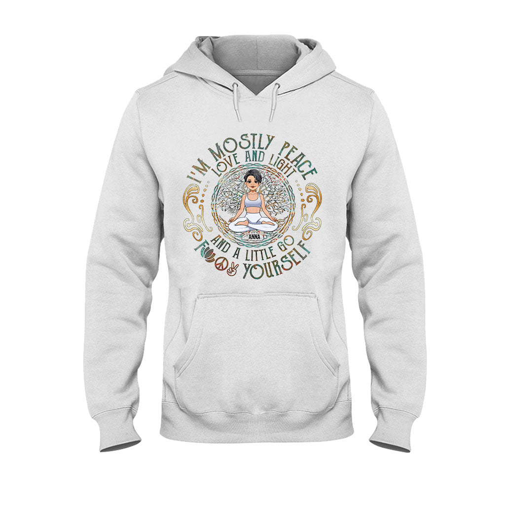 I'm Mostly Peace - Personalized Yoga T-shirt And Hoodie