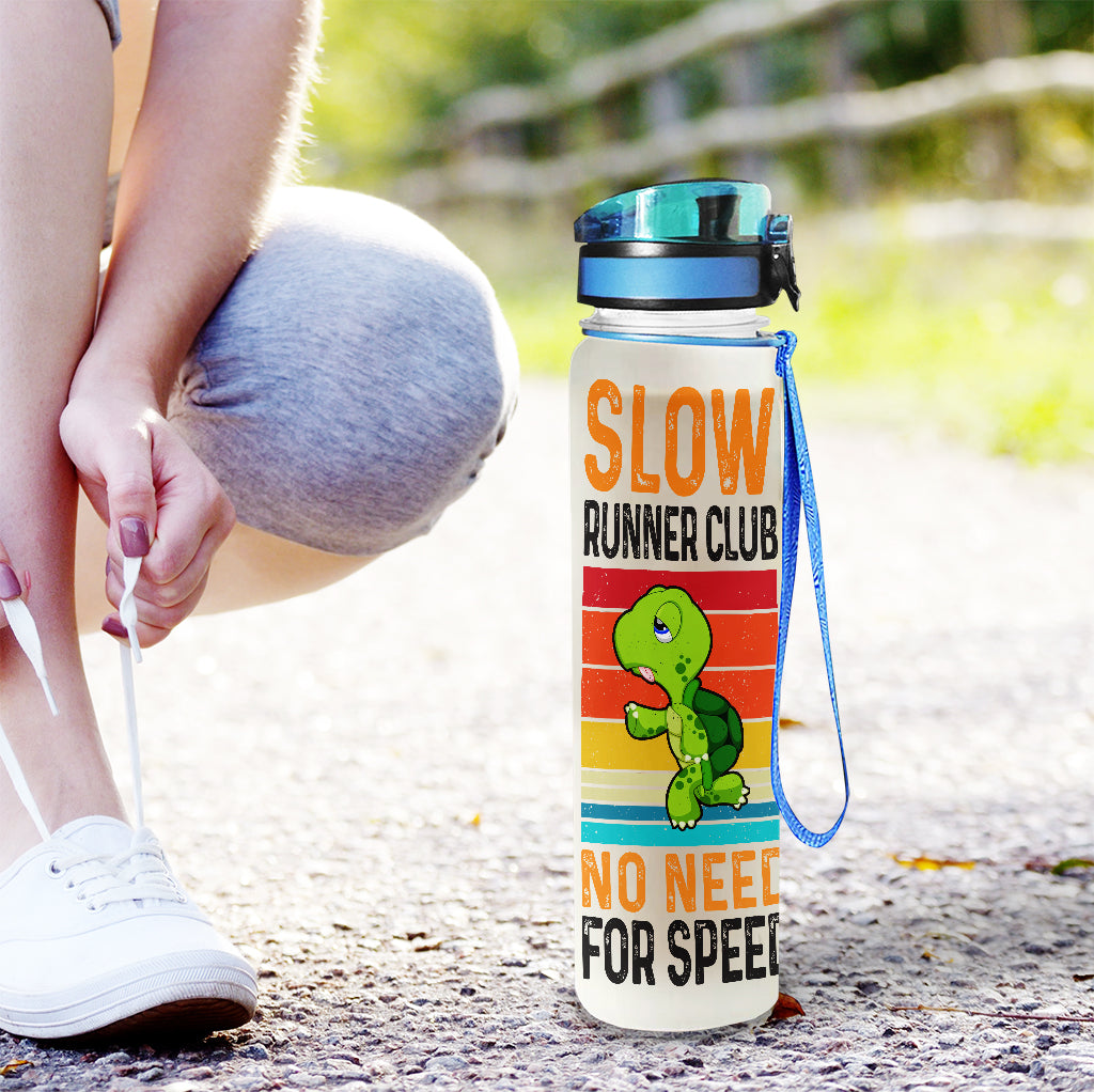 Slow Runner Club - Gourde personnalisée pour suivre l'hydratation en course à pied