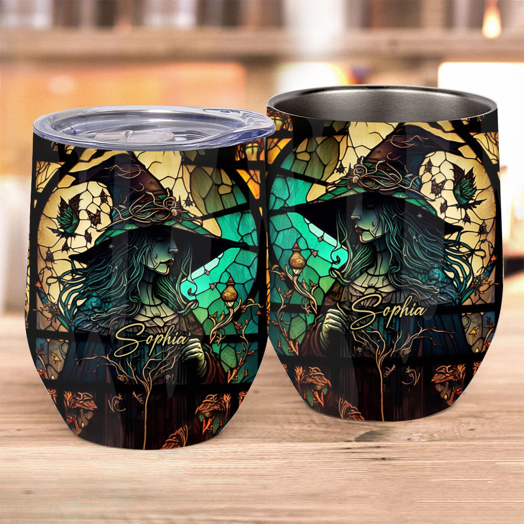 Mysterious Witch - Personalized Witch Wine Tumbler