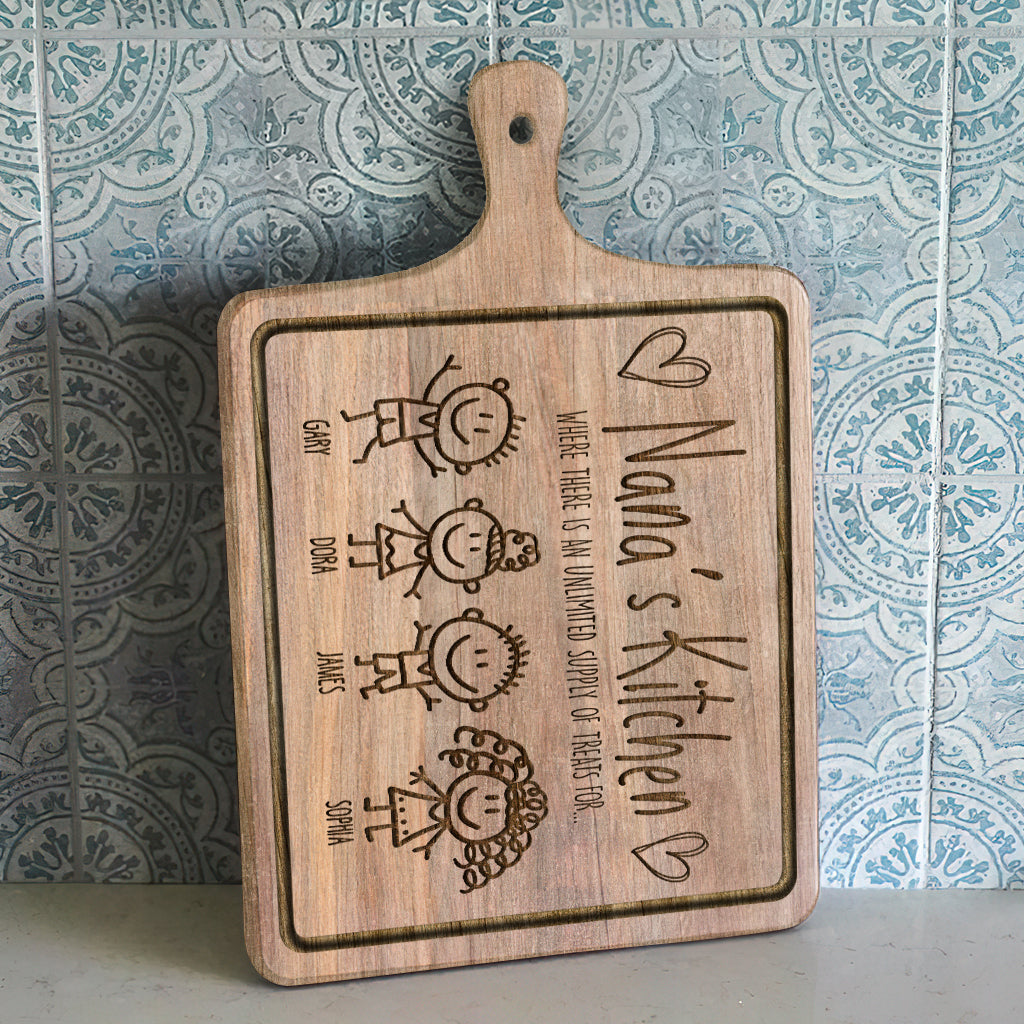 Grandma's Kitchen - Gift for grandma - Personalized Cutting Board