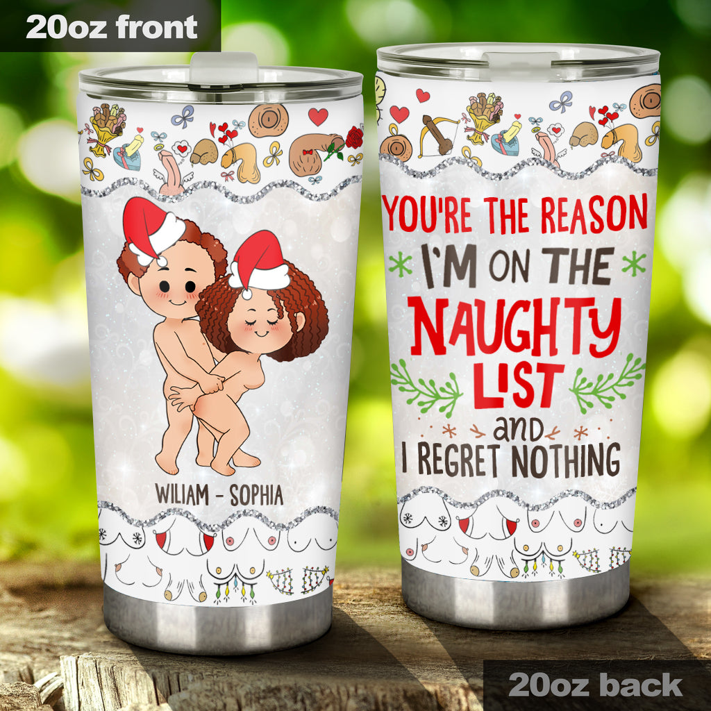 Tout ce que je veux pour Noël - Gobelet personnalisé pour couple