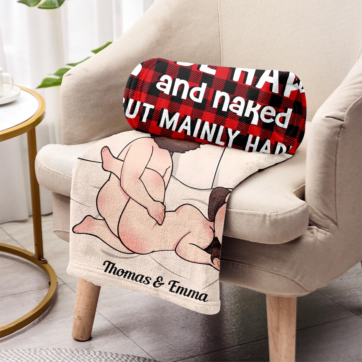 J'aime tes fesses - Couverture personnalisée pour couple