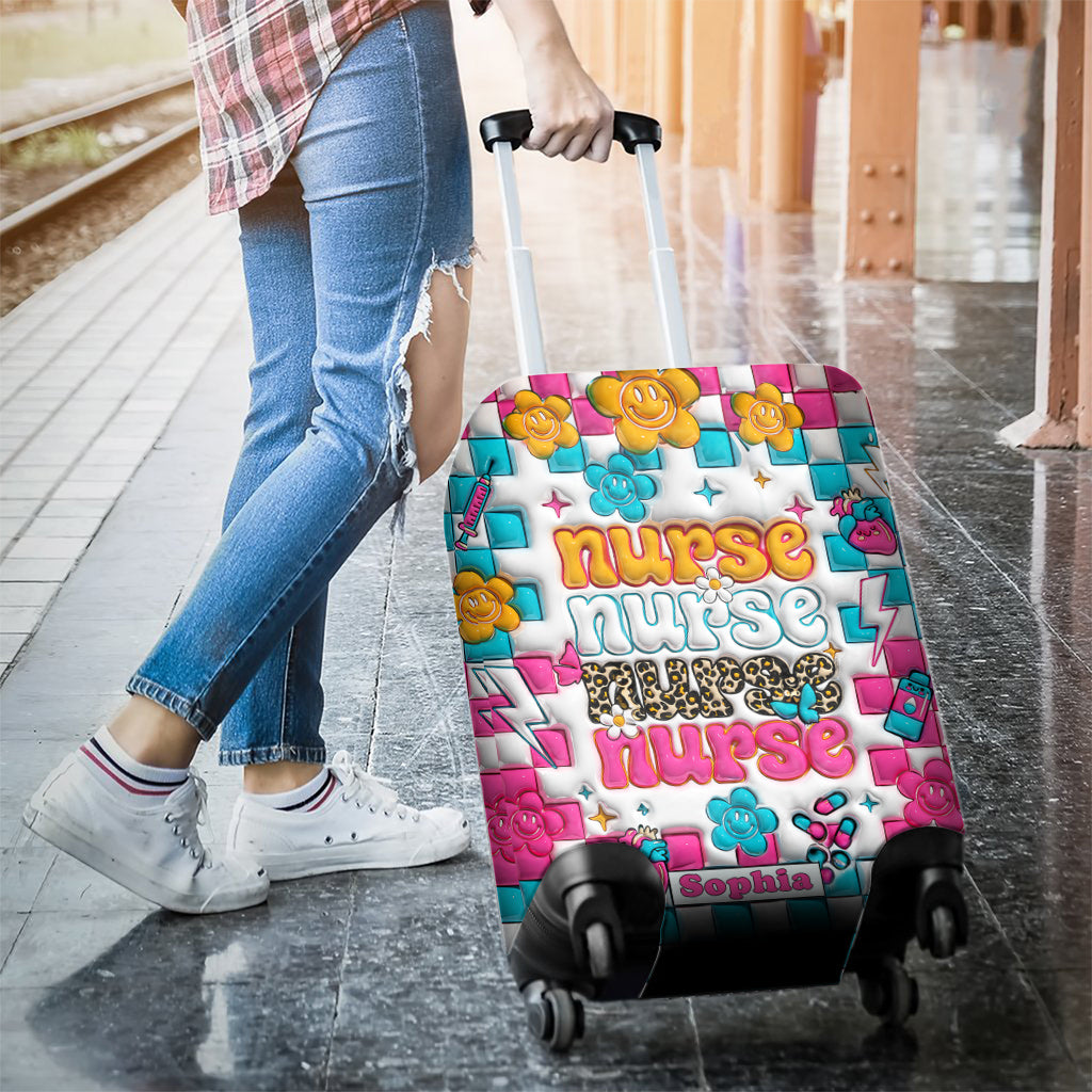 La vie d'infirmière - Cadeau pour maman, elle, épouse, petite amie, amie - Housse de valise personnalisée