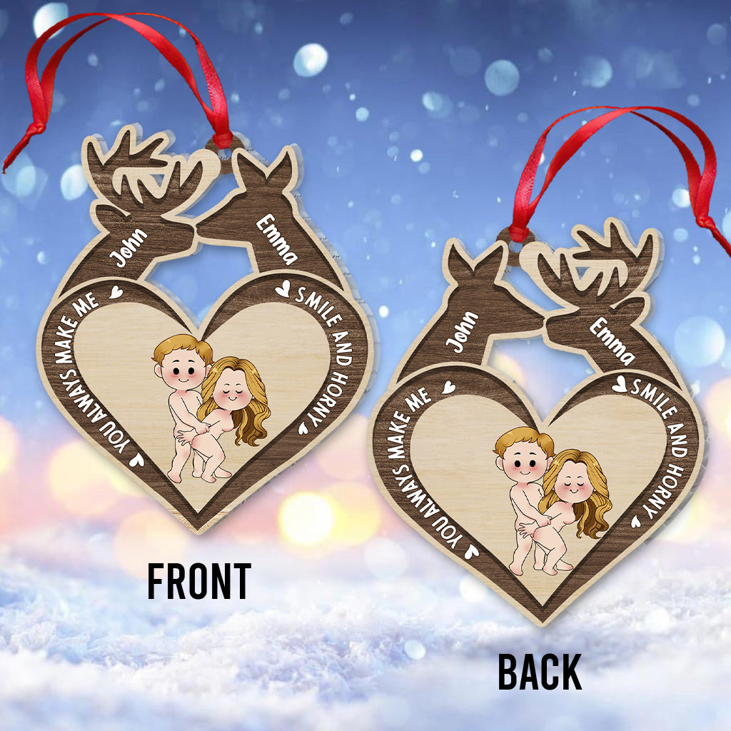 Tu me fais sourire - Ornement de chasse personnalisé