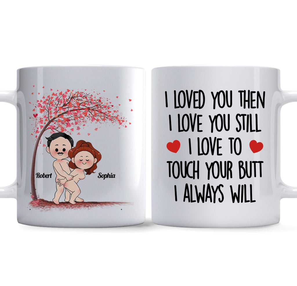 Je t'aimais alors - Mug personnalisé pour couple