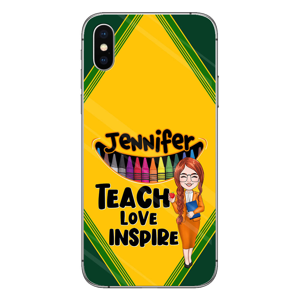 Teach Love Inspire - Personalized Teacher Phone Case