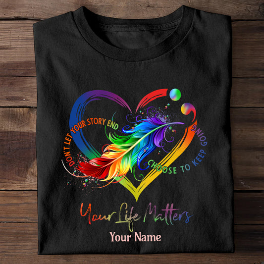 Votre vie compte - T-shirt et sweat à capuche personnalisés pour la prévention du suicide