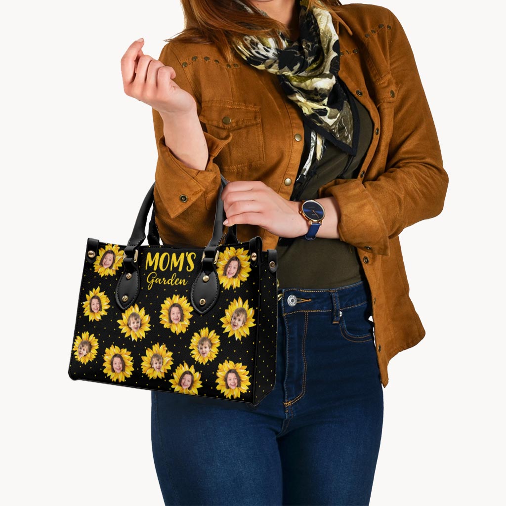 Le jardin de grand-mère - Cadeau pour grand-mère, maman - Sac à main en cuir personnalisé