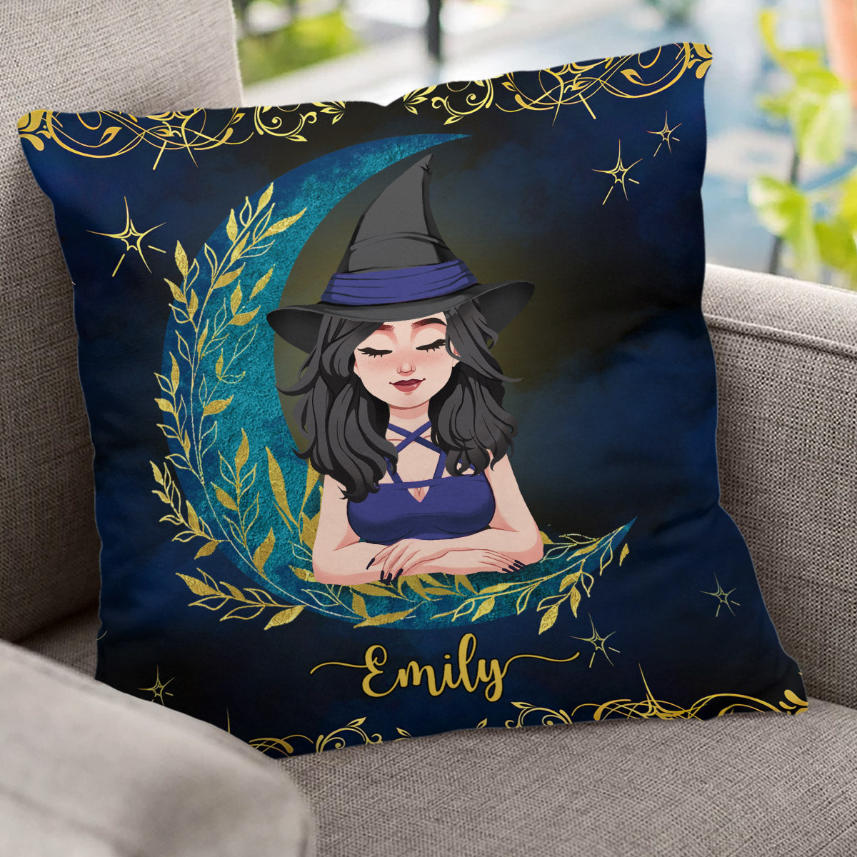 Don't F With My Energy - Personalized Witch Throw Pillow