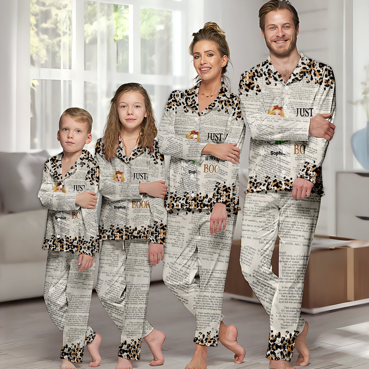 One More Chapter - Personalized Book Button Down Pajamas