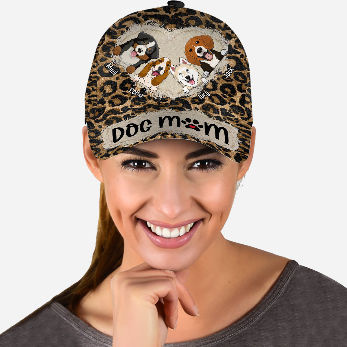 Maman de chien - Casquette classique personnalisée pour chien
