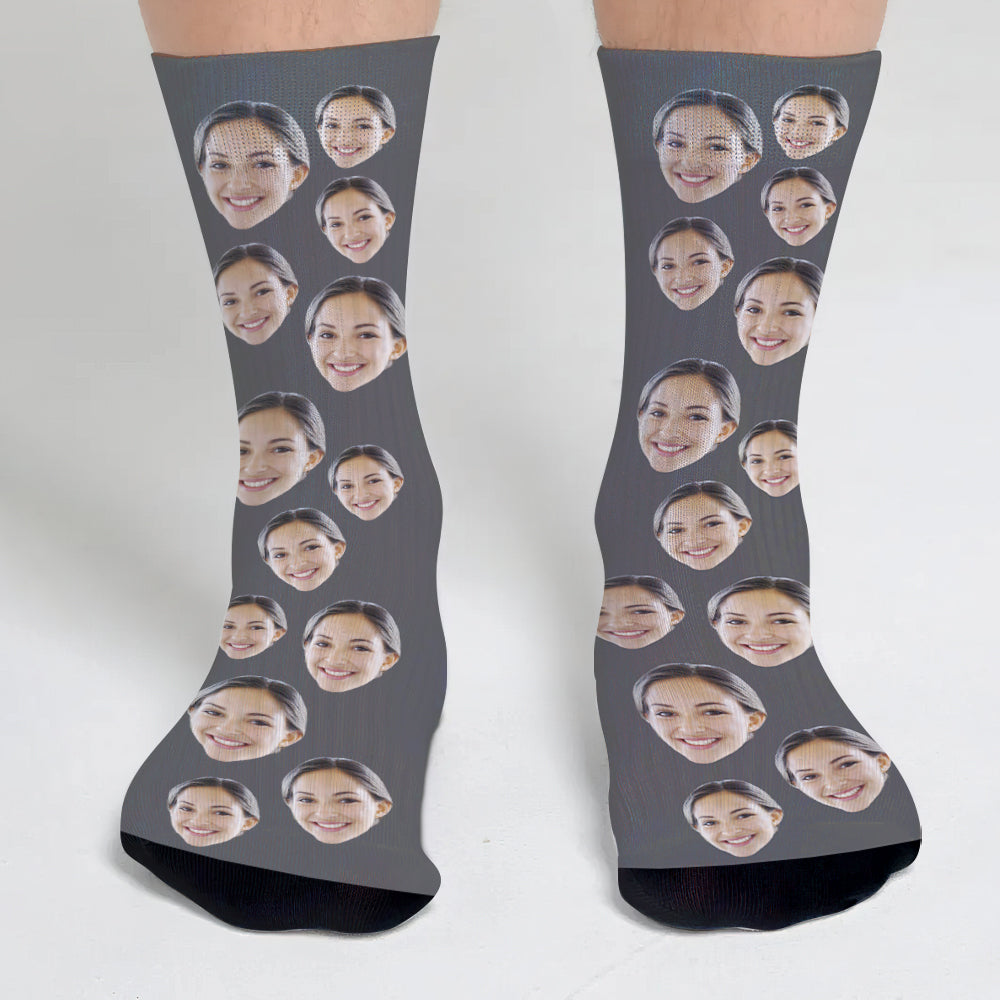Custom Face - Personalized Aunt Socks