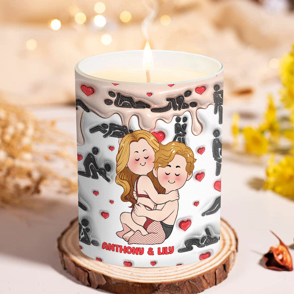Meilleur couple du monde - Bougie personnalisée pour couple avec couvercle en bois