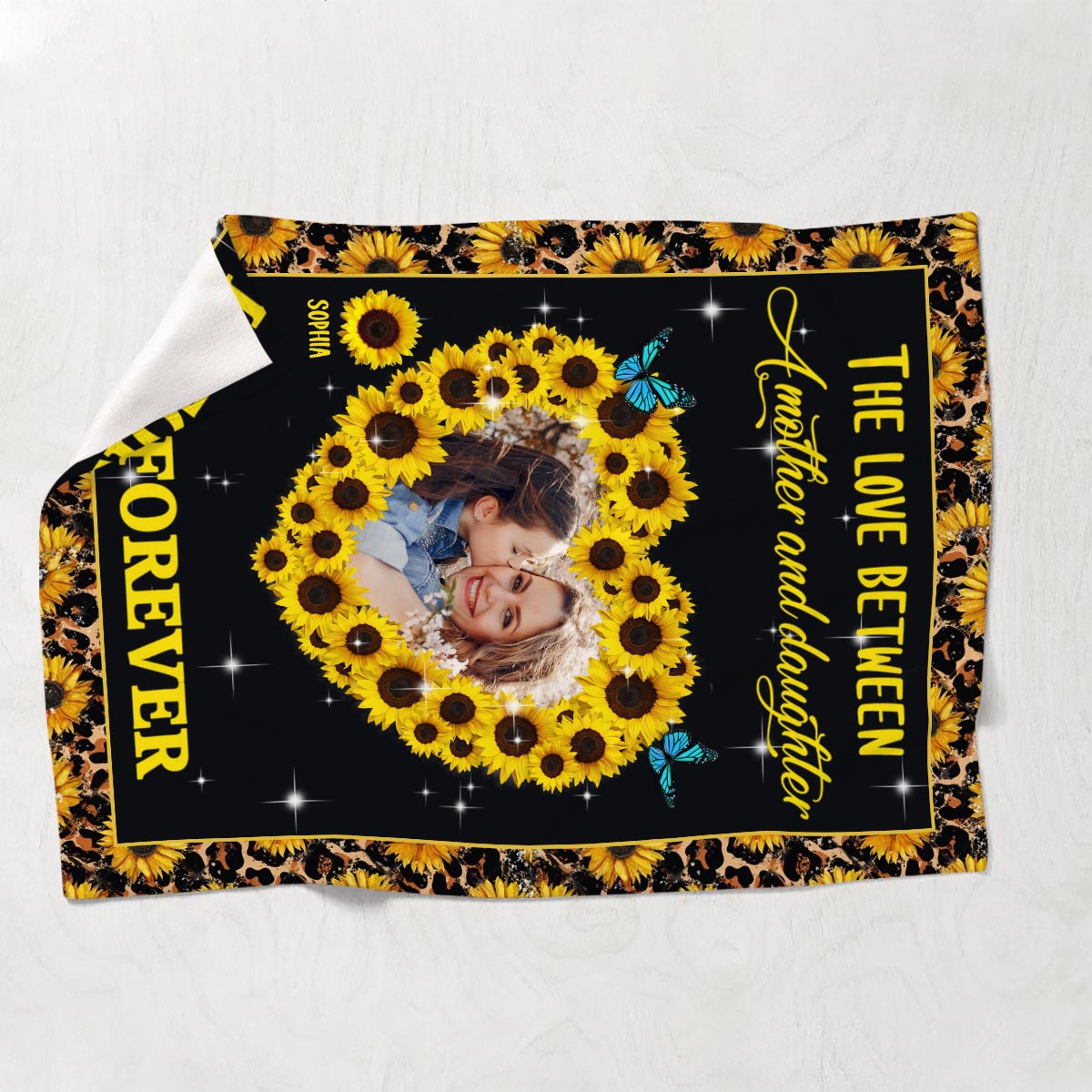 Chaque fois que tu touches ce cœur - Cadeau pour maman, épouse - Couverture personnalisée