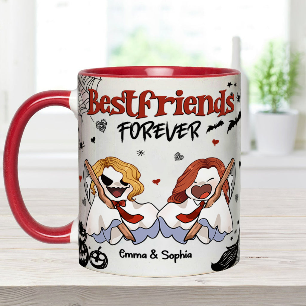 Bestfriend Forever - Personalized Bestie Accent Mug